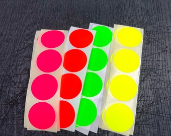 Neon Sticker Dots groß