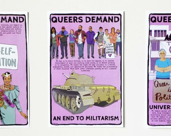 Poster: Queers Demand an End to Militarism