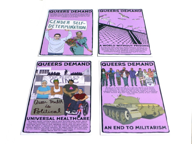 4 Print Set: Queer Demands image 2