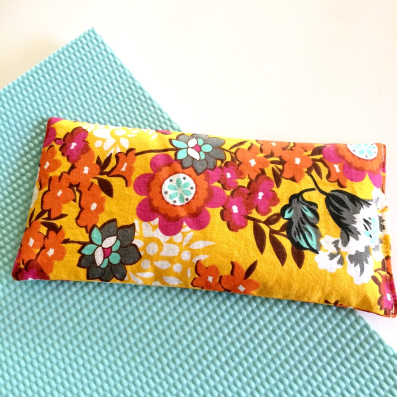 Savasana pillow Yoga eye pillow filled with lavender and Etsy