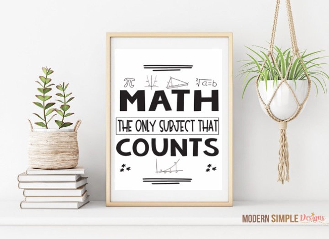 Math Poster DIGITAL DOWNLOAD - Etsy