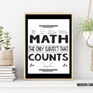 Math Poster DIGITAL DOWNLOAD - Etsy