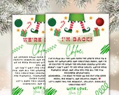 Editable Elf Arrival & Goodbye Letters • Elf on the Shelf Printable Notes • Canva Template • Christmas Welcome - Farewell Letters