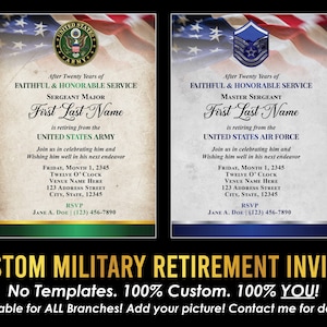TOUTES LES BRANCHES - Invitation militaire personnalisée à la retraite