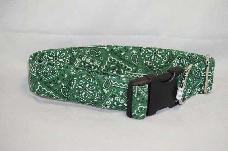 Kelly Green Bandana Dog Collar