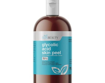 Peeling Glicólico 70 para Rosto, Peeling Esfoliante para a Pele, Peeling Glicólico, Ideal para Todos os Tipos de Pele