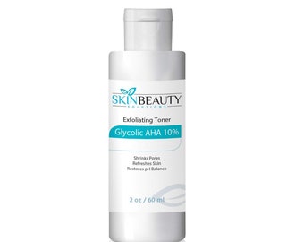 GLYCOLIC Skin Toner 10% AHA Alpha, Oil-Free