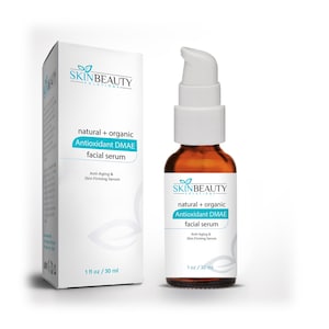 Suero reafirmante para la piel con antioxidantes antienvejecimiento DMAE al 4 % con vitamina A, B, C y retinol