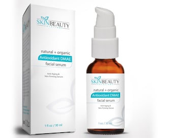 Suero reafirmante para la piel con antioxidantes antienvejecimiento DMAE al 4 % con vitamina A, B, C y retinol