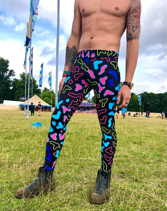 Neon Aninmal Meggings, Art Leggings, Crazy Leggings , Festival