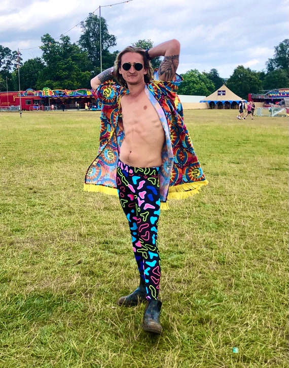 Neon Aninmal Meggings, Art Leggings, Crazy Leggings Festival