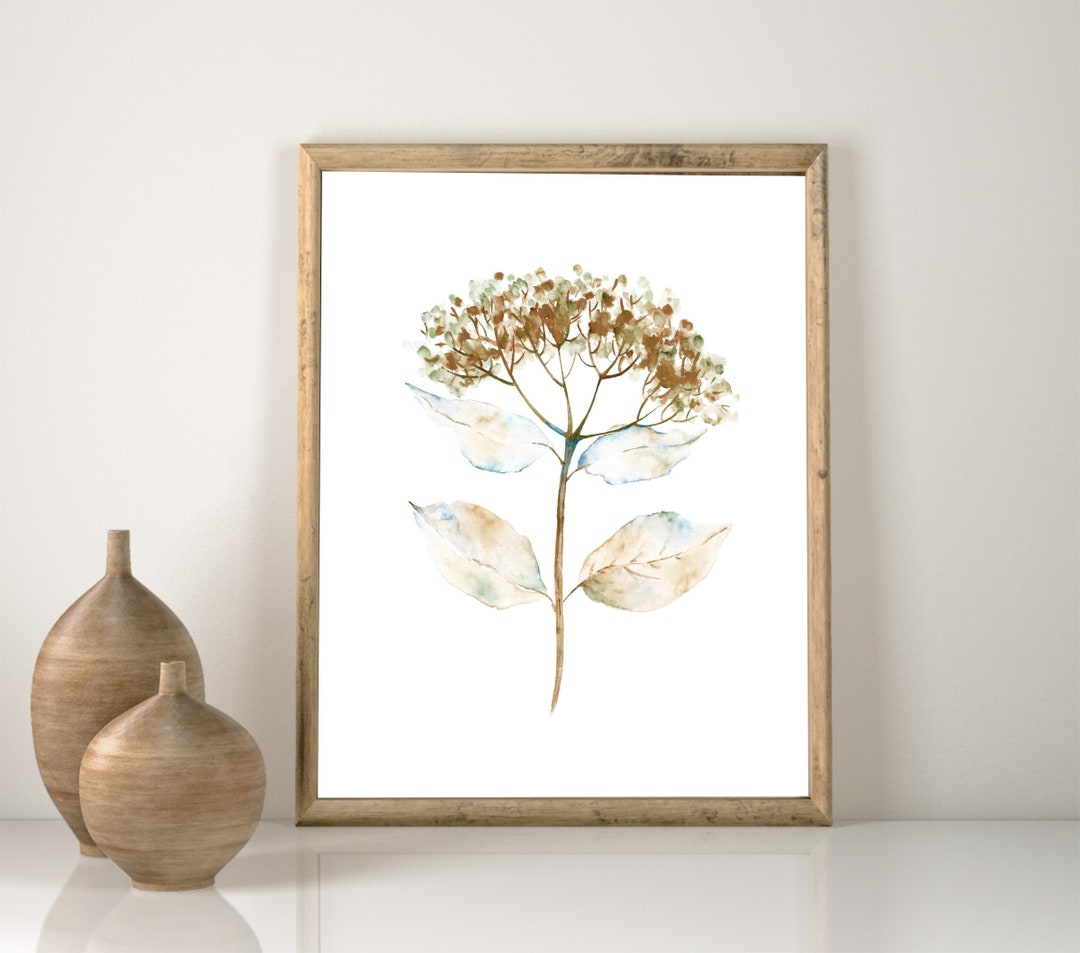Abstract Flower Watercolor Art Print: Floral Wall Decor - Etsy