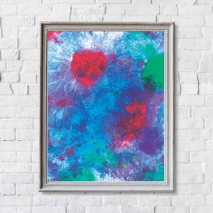 Wall art print, Watercolor painting, Abstract art, Abstract painting, Watercolor poster, Home decor, Abstract Watercolor Painting