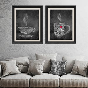 Coffee & Tea Kitchen Prints: Archival Giclee Art Set