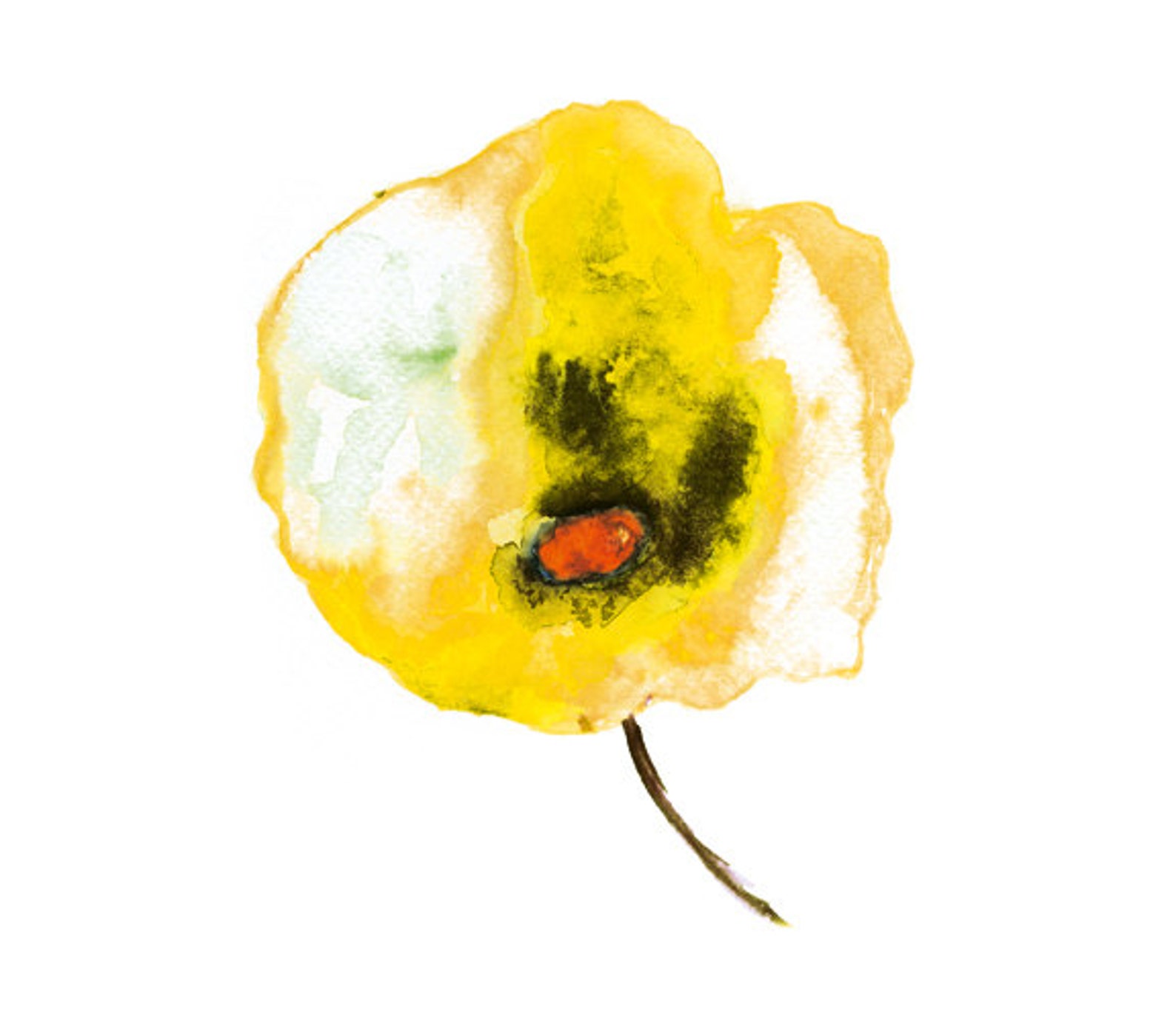 Flower Watercolor Art Prints Set of 4 Floral Print Set. Etsy