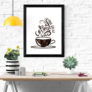 But First Coffee Print Art, But First Coffee Sign, Coffee Sign Wall Art, Kitchen Quote Print, Kitchen Wall Art, Coffee Bar Decor,Home Poster
