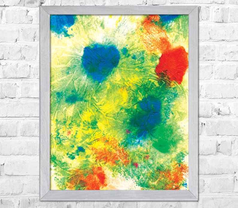 Wall art print, Watercolor painting, Abstract art, Abstract painting, Watercolor poster, Home decor, Abstract Watercolor Painting image 1