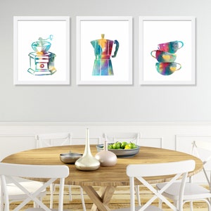 Set of 3 Kitchen Prints, Coffee Print Set, Kitchen Art Prints, Kitchen Wall Decor, Kitchen Wall Art, Kitchen Posters, Wall Art Kitchen