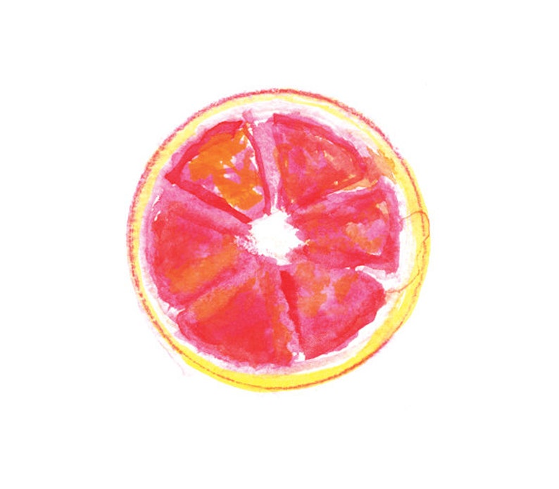 Citrus Kitchen Art Fruits Print Fruit Decor Kitchen Decor Etsy