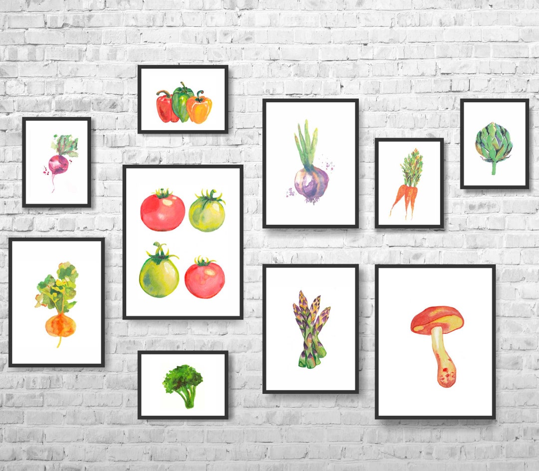 Kitchen Decorvegetables Decorvegetables Printvegetables Kitchen Art