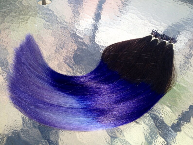 Ombre Dipped Remy Keratin Fusion I Tip Stick Tip Hair Etsy