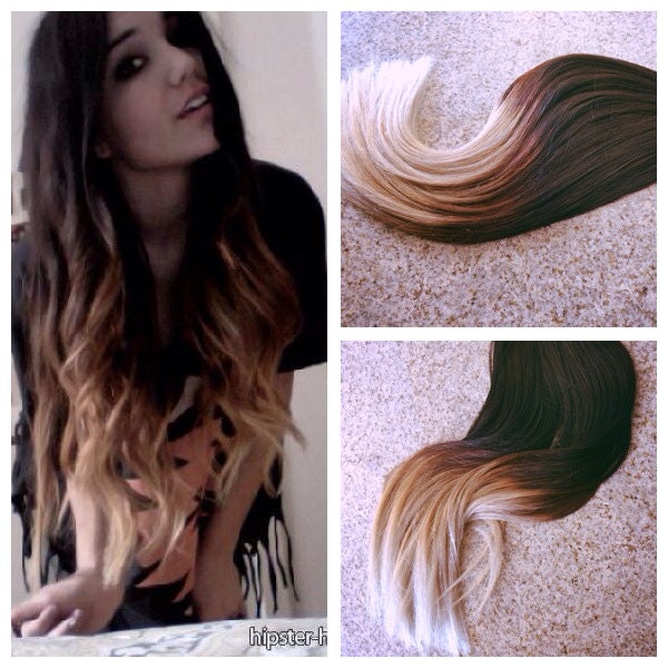 5 Star Ombre Balayage Cuticle Remy Hair Eurpopean Ombre Tape In Seamless Weft Hair Extensions 40pcs