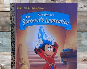 The Sorcerer's Apprentice Little Golden Book, Hardcover Collectible Storybook, Classic Story Book for Homeschool Reading & Teacher Resources