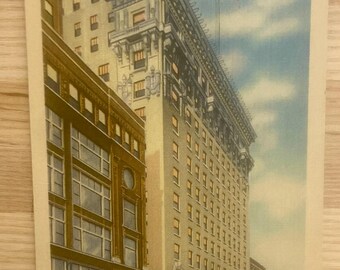 Hotel Radisson Minneapolis MN Linen Postcard, Hotel Tourism Souvenir Post Card, Motel Advertising Collectible Ephemera, Junk Journal Card