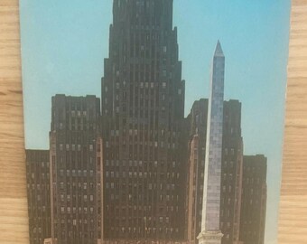 City Hall & Niagara Square Buffalo New York Postcard, Advertising Travel Souvenir Post Card, Collectible Ephemera Memorabilia