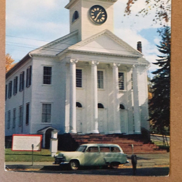 Vintage Postcard The First Congregational Church, Southington Conn, History Lovers Gift, Religious Building, Souvenir Ephemera, Unposted