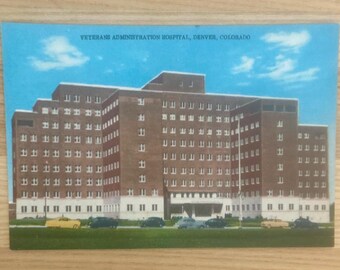 Denver Colorado Veterans Administration Hospital Postcard - Americana Tourism Souvenir Post Card