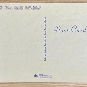 Mt Ypsilon in Autumn Rocky Mountian National Park Colorado Postcard ...