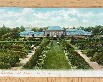 Shaw's Garden, St. Louis MO U.S.A Vintage Postcard, Missouri Botanical Garden Advertising Travel Souvenir Memorabilia Post Card