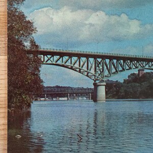 Vintage Postcard - Augusta Toll Bridge - Kennebec River, Augusta Maine ...