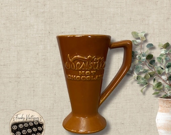 Nesbitt's Hot Chocolate Mug, 1940s Brown Glazed by Chefsware, Coors Pottery USA Cocoa Cup