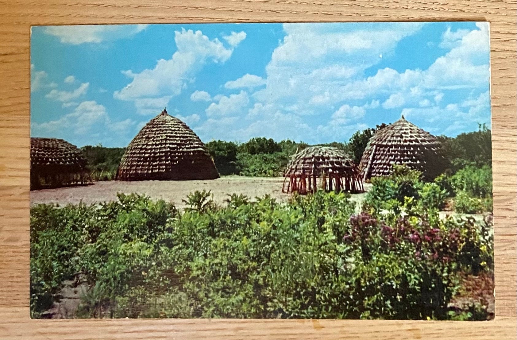 Wichita Glass House Anadarko OK, Indian City USA Vintage Postcard