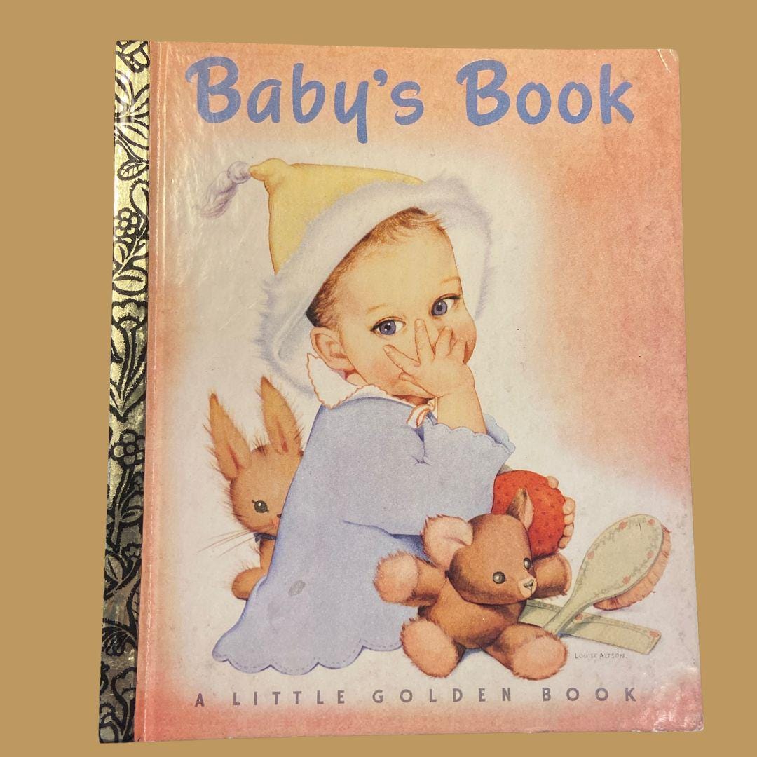 Baby's Book Little Golden Book, Children's Illustrated Hardcover Bed ...