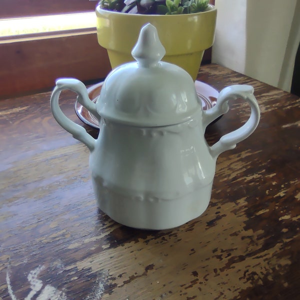 Vintage Ironstone Storage Jar