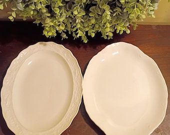 Vintage Farmhouse Platters set of 2
