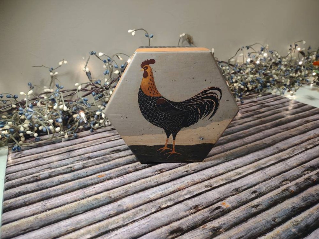 Kimble Chicken Vintage Warren Kimble Chicken Storage Box - Etsy