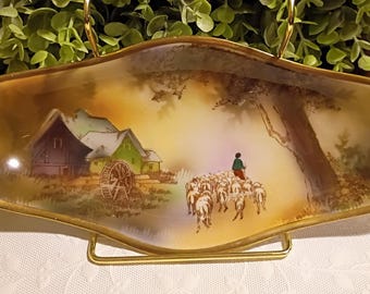 Vintage  German Hand Painted Dish