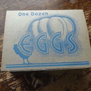 Vintage Cardboard Egg Box