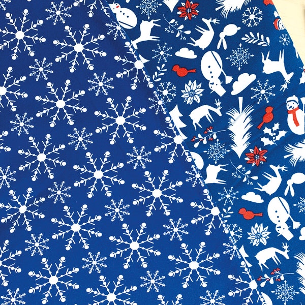 Winter fabric - snowflakes - Lillestoff