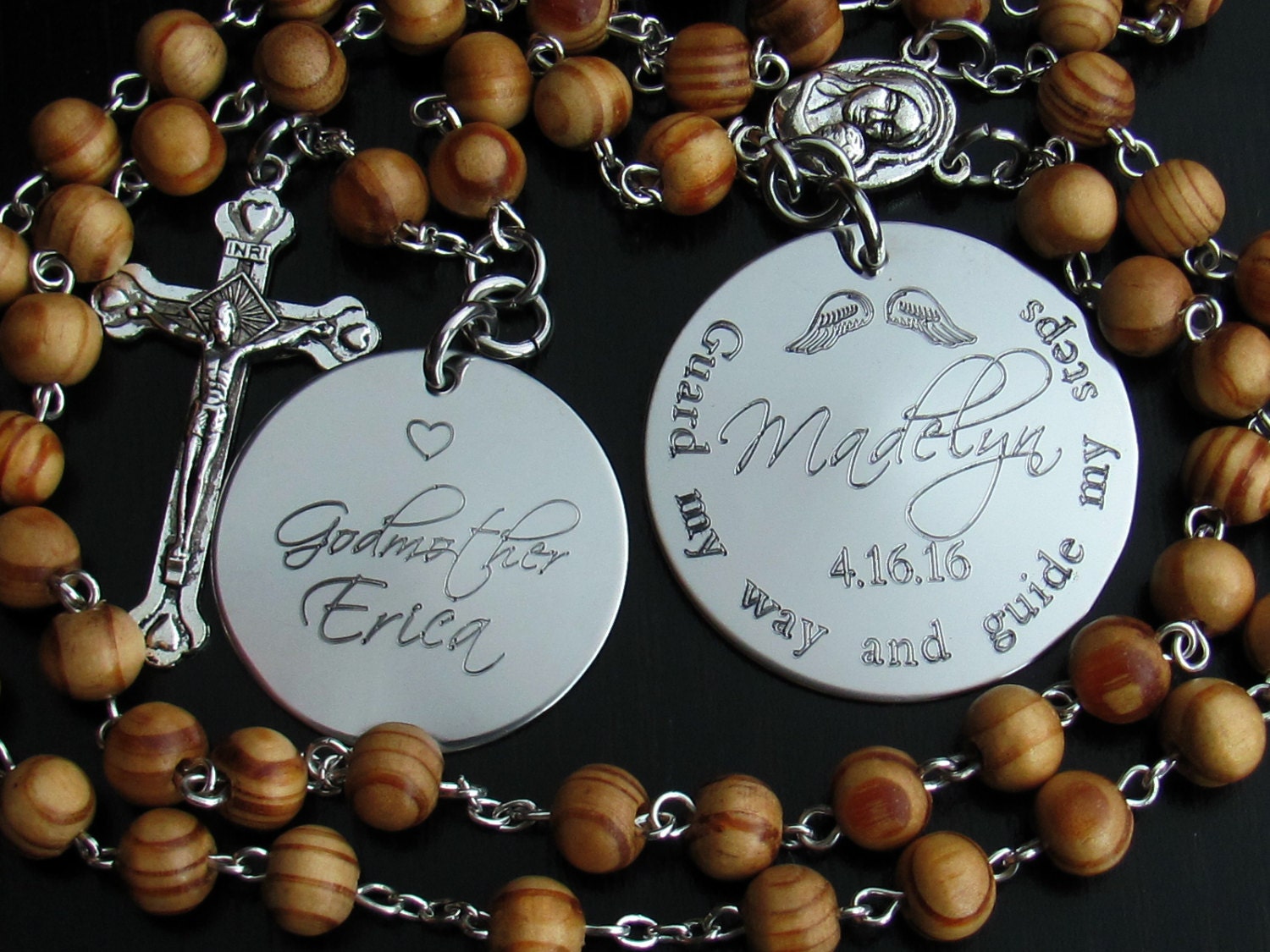 Custom Rosary Personalized Baby Rosary Custom Catholic Etsy Custom Rosary Personalized Baby Rosary Custom Catholic Etsy