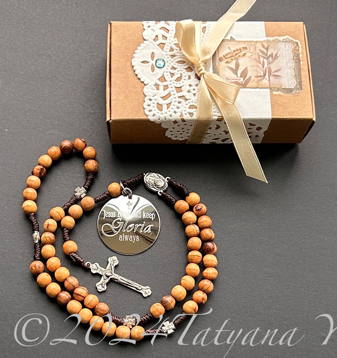 Custom Rosary, Gifts for Husband, Custom Gift for Godparents