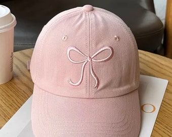 Coquette Tied Knot Dad Hat - Bridal Party Bridesmaid Wedding Bachelorette Hens Girly Gift Ideas