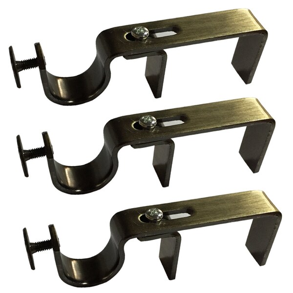 NoNo Bracket - Outside Mounted Blinds Curtain Rod Bracket Attachment (Set of 3)