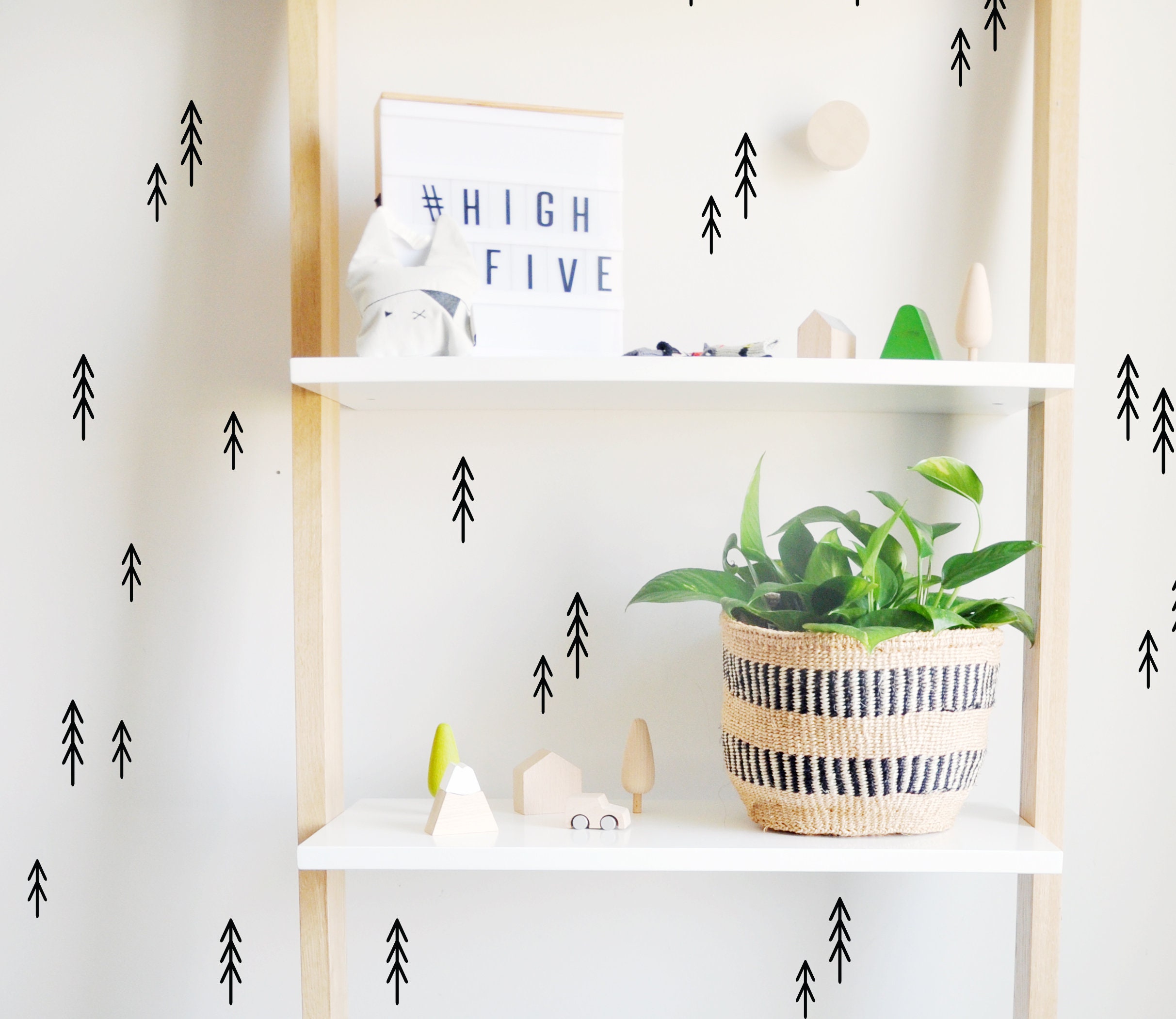 Wall Decal Stick Trees Wall Sticker Room Decor Etsy