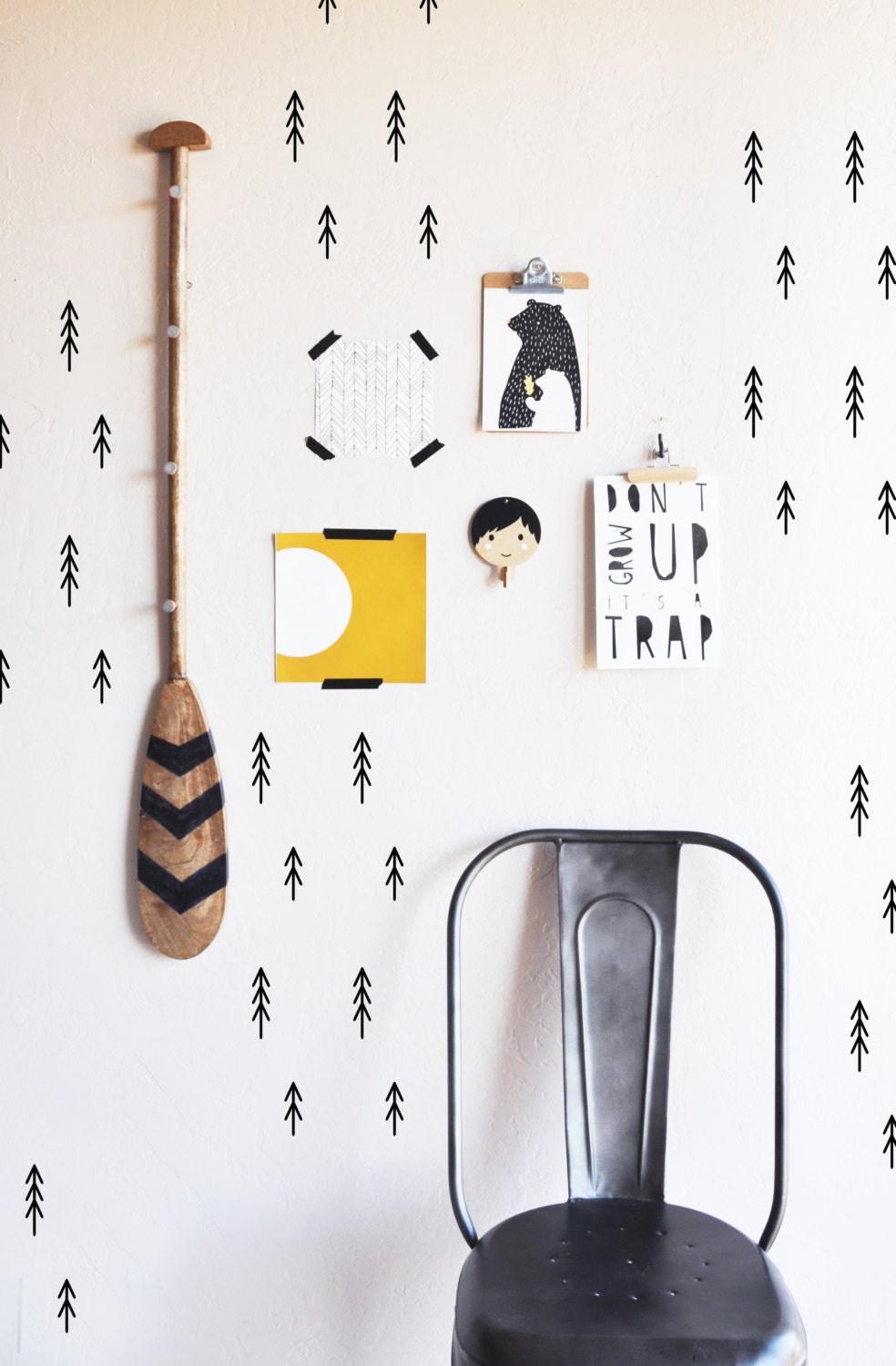 Wall Decal Stick Trees Wall Sticker Room Decor Etsy