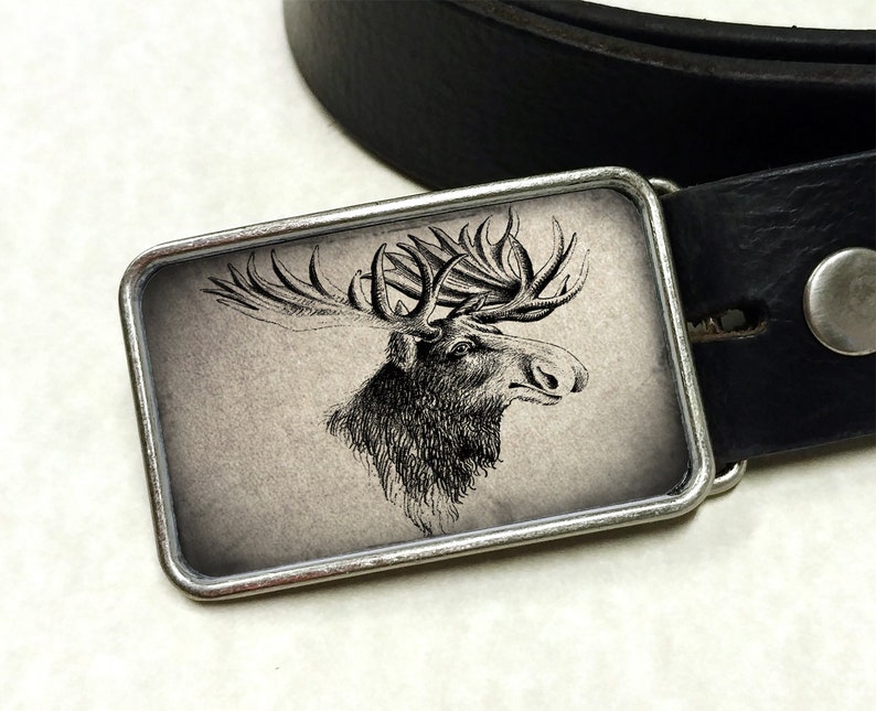 moose belt buckle